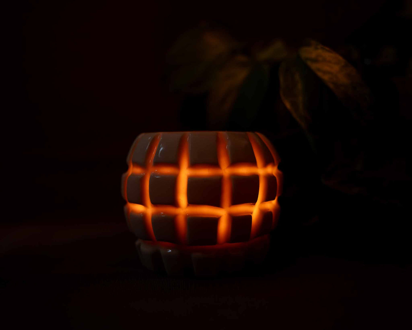 translucent porcelain tea candle holders