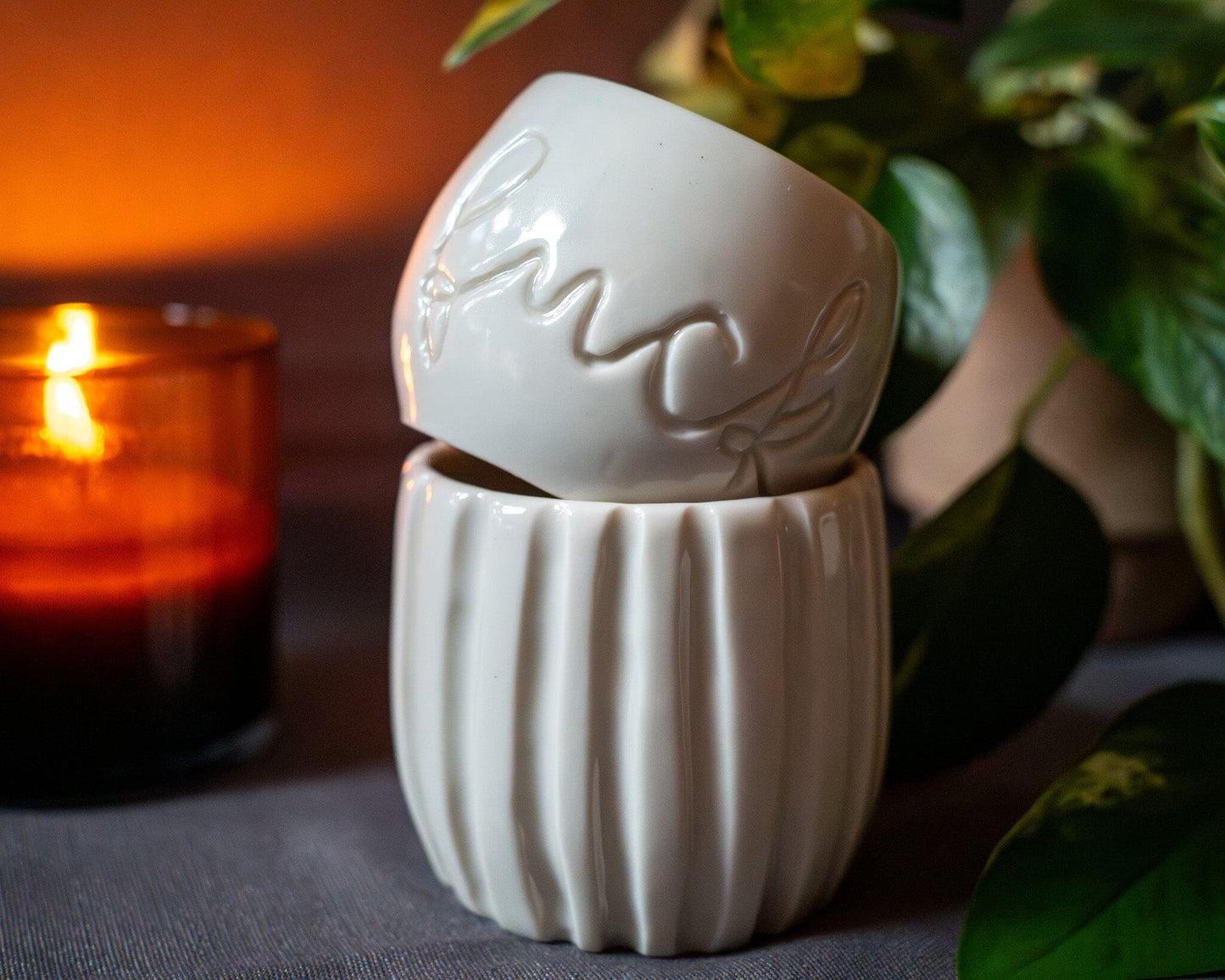 translucent porcelain tea candle holders Ang Makes Things