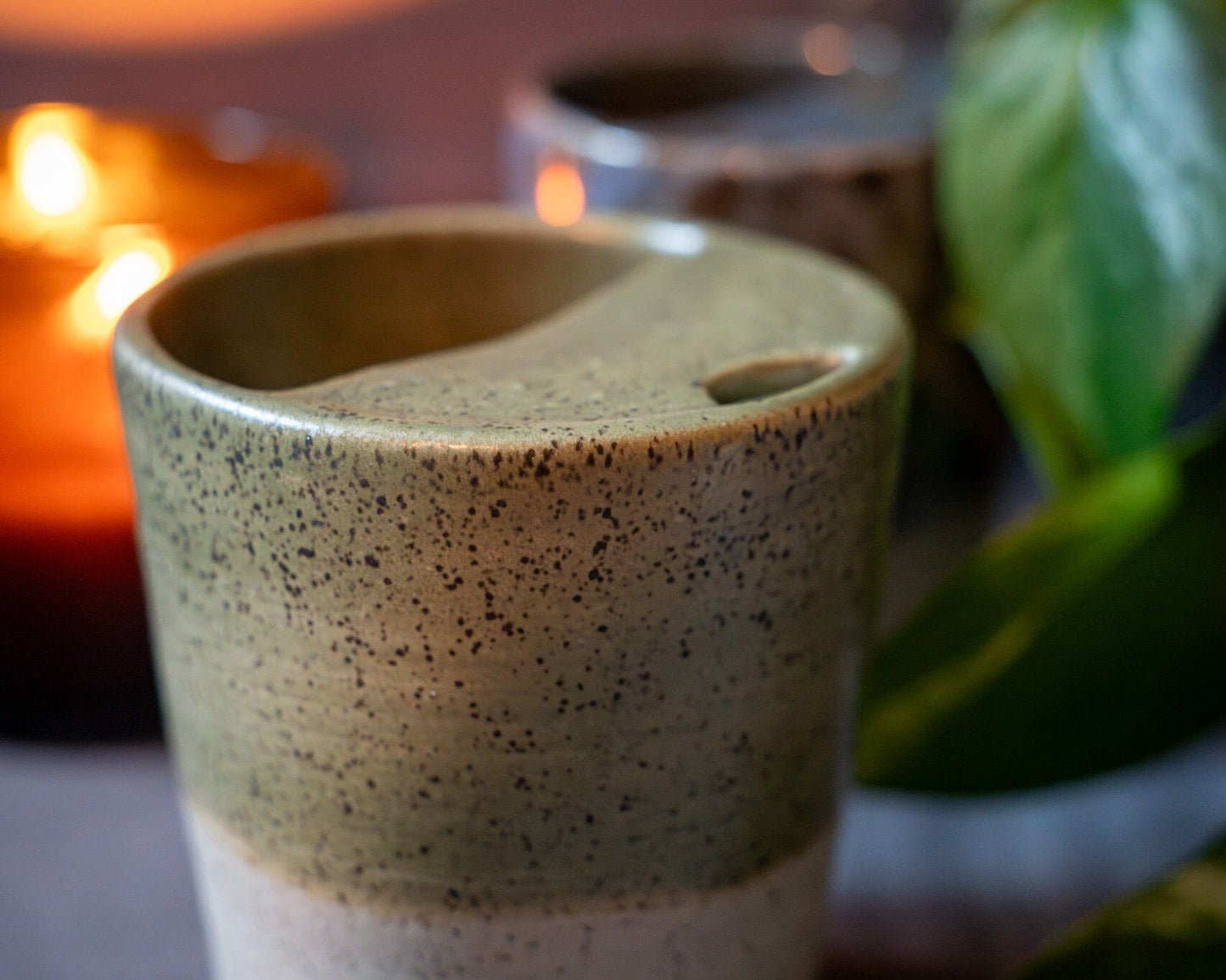 travel tumblers Ang Makes Things Green Tea