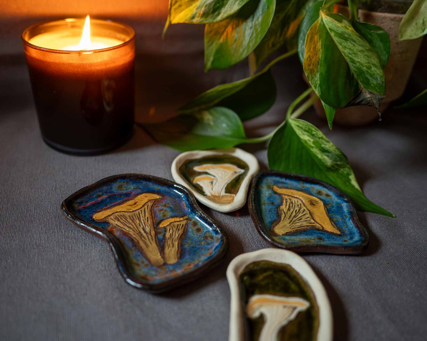 chanterelle trinket dishes