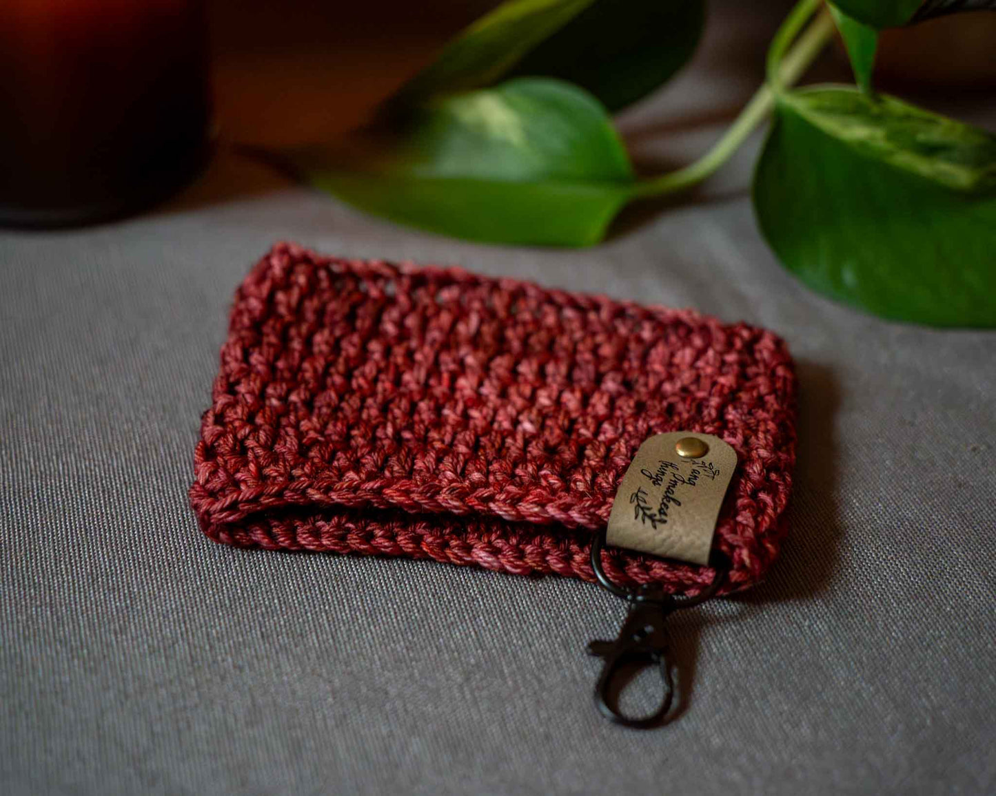 tumbler cozies with keychain clasp