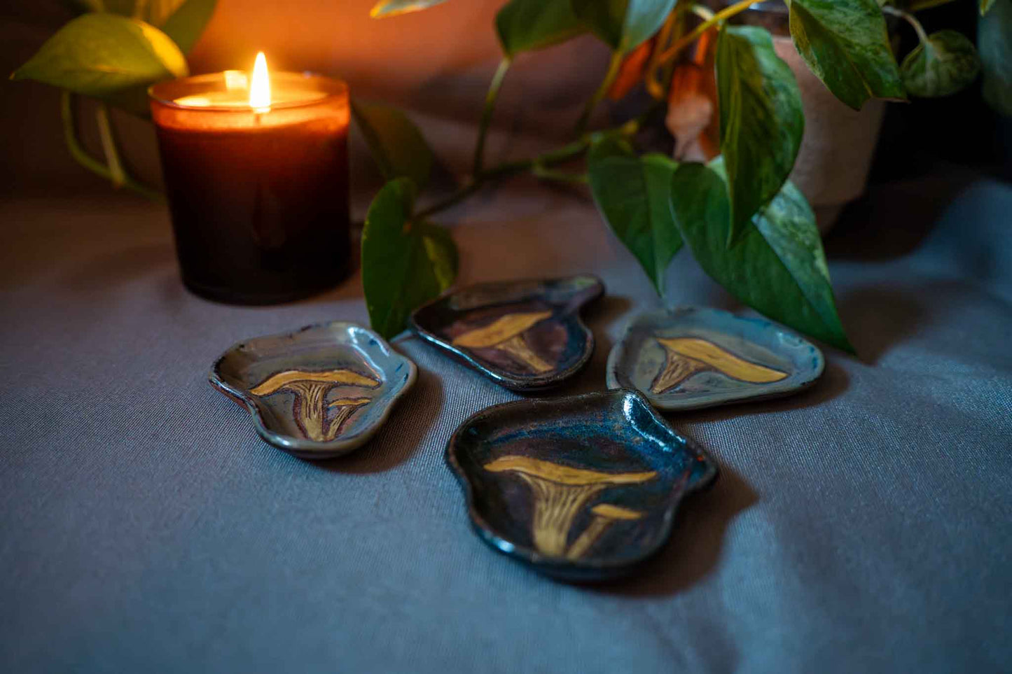 chanterelle trinket dishes